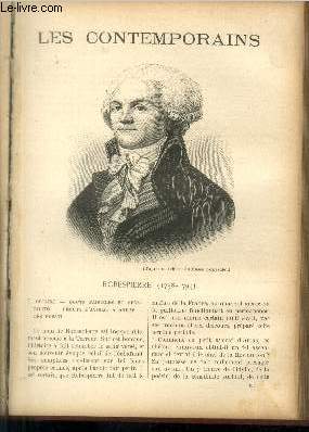 Robespierre (1758-1794). LES CONTEMPORAINS N 865