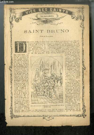 Vies des Saints n 33 - Saint Bruno, fte le 6 octobre