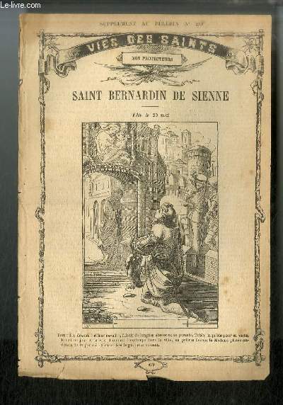 Vies des Saints n 67 - Saint Bernardin de Sienne, fte le 20 mai.