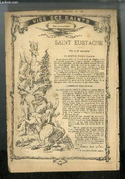 Vies des Saints n 68 - Saint Eustache - fte le 20 septembre