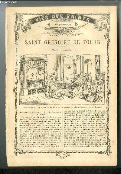 Vies des Saints n 77 - Saint Grgoire de Tours - fte le 17 novembre