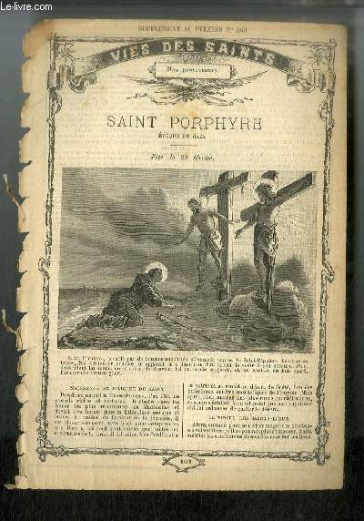 Vies des Saints n 107 - Saint Porphyre, vque de Gaza, fte le 26 fvrier