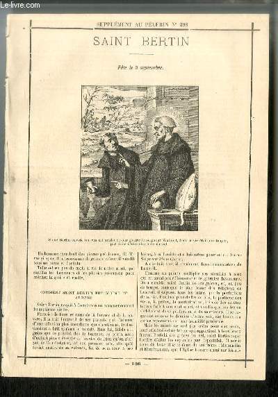 Vies des Saints n 136 - Saint Bertin - fte le 5 septembre