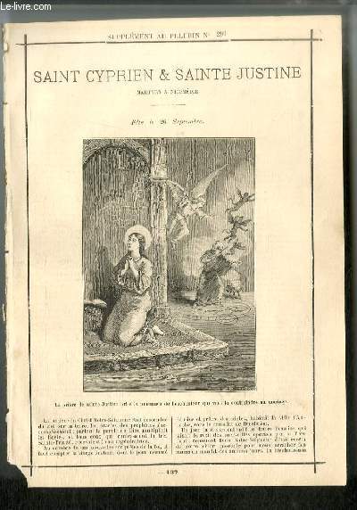 Vies des Saints n 137 - Saint Cyprien et Sainte Justine, martyrs  Nicomdie - fte le 26 septembre