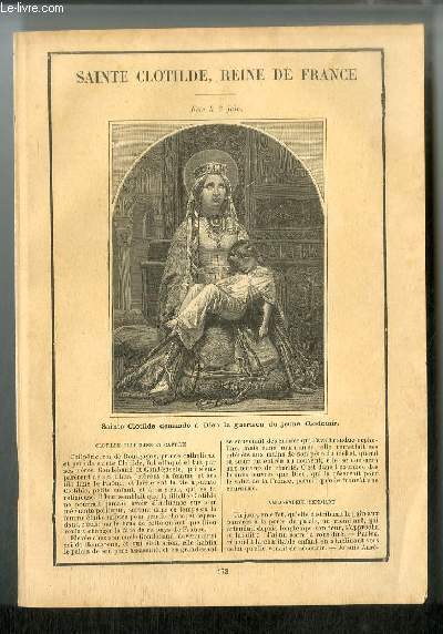 Vies des Saints n 173 - Sainte Clotilde, reine de France - fte le 3 juin