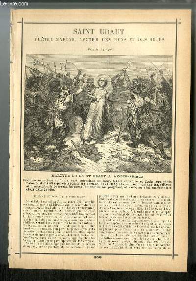 Vies des Saints n 380 - Saint Udaut, prtre martyr, aptre des Huns et des Goths - fte le 11 mai