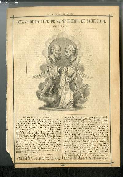 Vies des Saints n 387 - Octave de la fte de Saint Pierre et Saint Paul - fte le 6 juillet