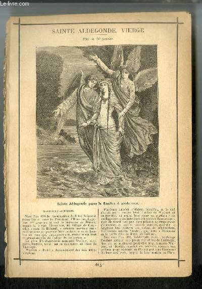 Vies des Saints n 415 - Sainte Aldegonde, vierge - fte le 30 janvier
