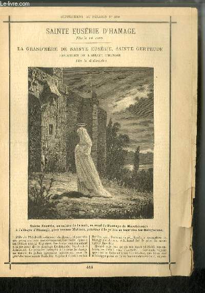 Vies des Saints n 418 - Sainte Eubsie d'Hamage - fte le 16 mars - La grand'mre de Sainte Eusbie, Sainte Gertrude fondatrice de l'abbaye d'Hamage - fte le 6 dcembre