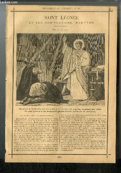 Vies des Saints n 435 - Saint Lonce et ses compagnons, martyrs - fte le 18 juin