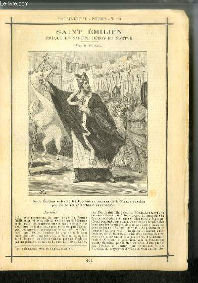 Vies des Saints n 441 - Saint Emilien, vque de Nantes, hros et martyr - fte le 27 juin