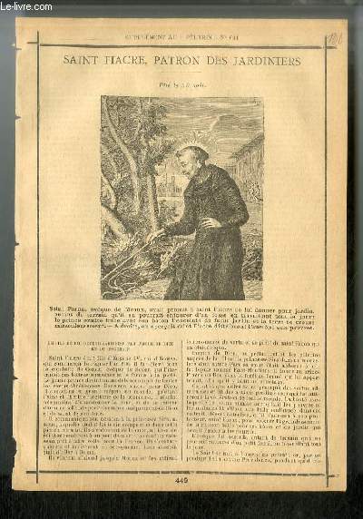 Vies des Saints n 449 - Saint Fiacre, patron des jardiniers - fte le 30 aot
