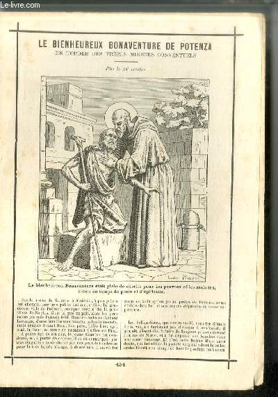 Vies des Saints n 454 - Le bienheureux Bonaventure de Potenza, de l'ordre des rres mineurs conventuels - fte le 26 octobre