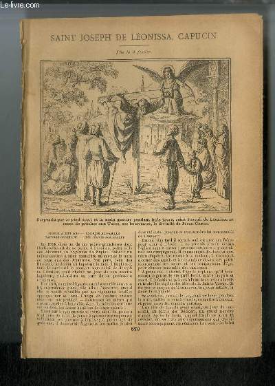 Vies des Saints n 370 - Saint Jospeh de Lonissa, capucin - fte le 4 fvrier