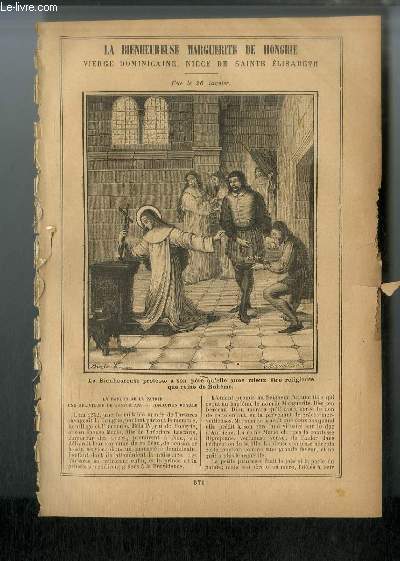 Vies des Saints n 571 - La bienheureuse Marguerite de Hongrie, vierge dominicaine, nice de Sainte Elisabeth - fte le 26 janvier
