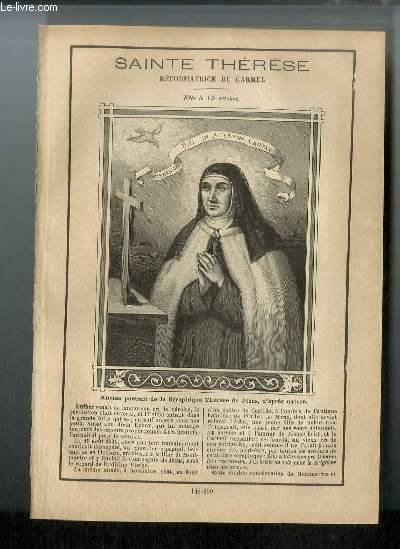 Vies des Saints n 609 - Sainte Thrse, rformatrice du carmel - fte le 15 octobre