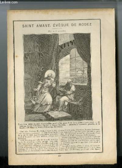 Vies des Saints n 616 - Saint Amant, vque de Rodez - fte le 4 novembre