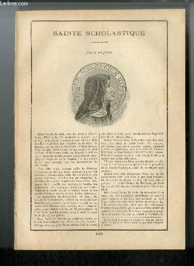 Vies des Saints n 635 - Saint Scholastique - fte le 10 fvrier