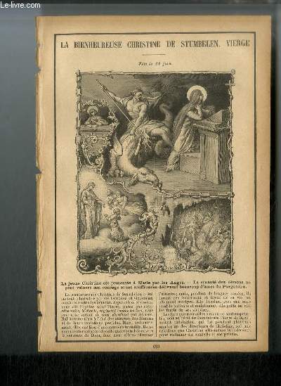 Vies des Saints n 699 - La bienheureuse Christine de Stumbelen, vierge - fte le 22 juin