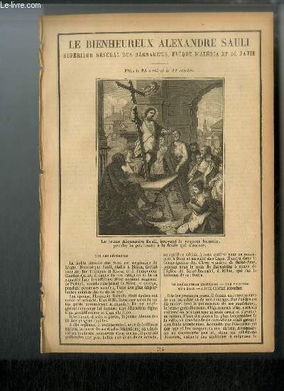 Vies des Saints n 714 - Le bienheureux Alexandre Sauli, suprieur gnral des Barnabites, vque d'Alria et de Pavie - ftes le 23 avril et le 11 octobre