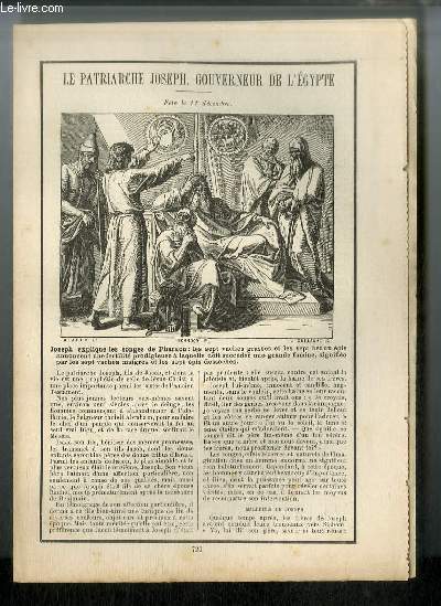 Vies des Saints n 720 - Le patriarche Joseph, gouverneur de l'Egypte - fte le 11 dcembre