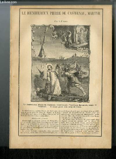 Vies des Saints n 734 - Le bienheureux Pierre de Castelnau, martyr - fte le 5 mars