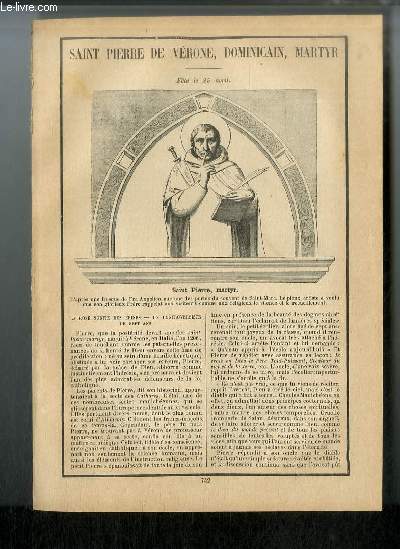Vies des Saints n 742 - Saint Pierre de Vrone, dominicain, martyr - fte le 29 avril