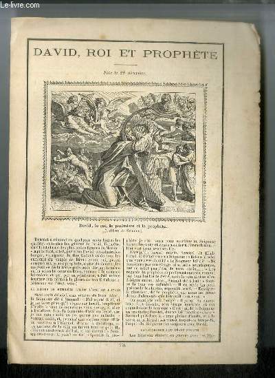 Vies des Saints n 776 - David, roi et prophte - fte le 29 dcembre