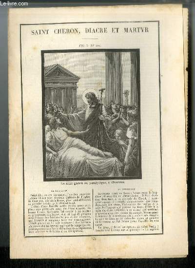 Vies des Saints n 795 - Saint Chron, diacre et martyr - fte le 28 mai