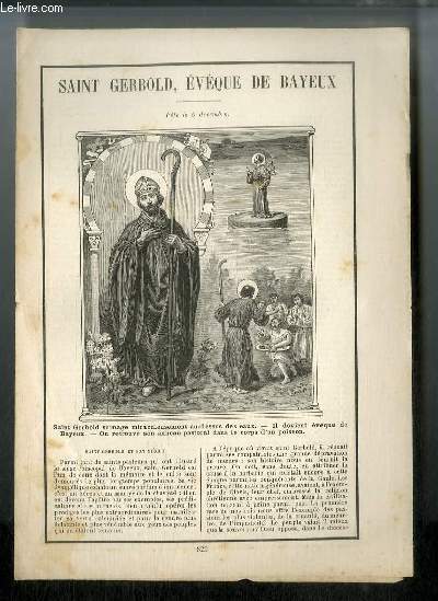 Vies des Saints n 823 - Saint Gerbold, vque de Bayeux - fte le 5 dcembre - Saint Guillaume Niob