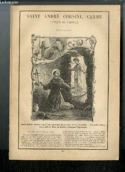Vies des Saints n 831 - Saint Andr Corsini, carme, vque de Fiesole - fte le 4 fvrier