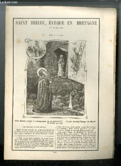 Vies des Saints n 843 - Saint Brieuc, vque en Bretagne (Ve sicle) - fte le 1er mai
