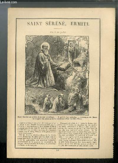 Vies des Saints n 907 - Saint Srn, ermite - fte le 21 juillet - Saint Domnin, premier vque de Grenoble - fte le 20 avril et le 7 novembre