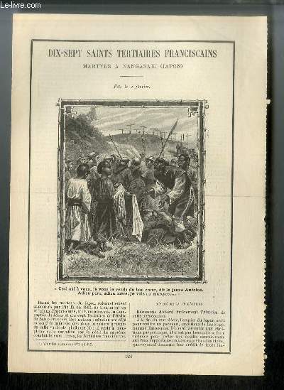 Vies des Saints n 936 - Dix-sept saints tertiaires franciscains martyrs  Nangasaki (Japon) - fte le 5 fvrier