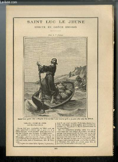 Vies des Saints n 989 - Saint Luc le jeune, ermite en Grce (890-946) - fte le 7 fvrier