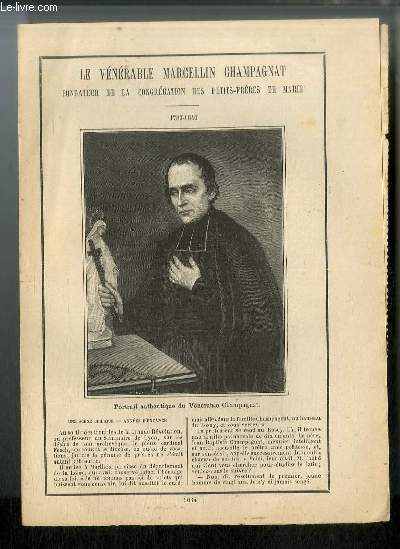 Vies des Saints n 1034 - Le vnrable Marcellin Champagnat, fondateur de la congrgation des petits-frres de Marie - 1789-1840