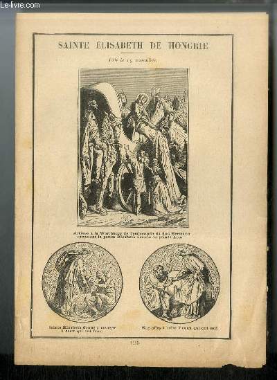 Vies des Saints n 1185 - Saint Elisabeth de Hongrie - fte le 19 novembre
