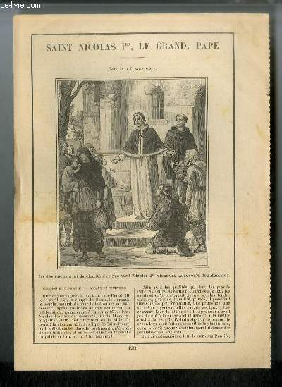 Vies des Saints n 1235 - Saint Nicolas 1er, le Grand, pape - fte le 13 novembre