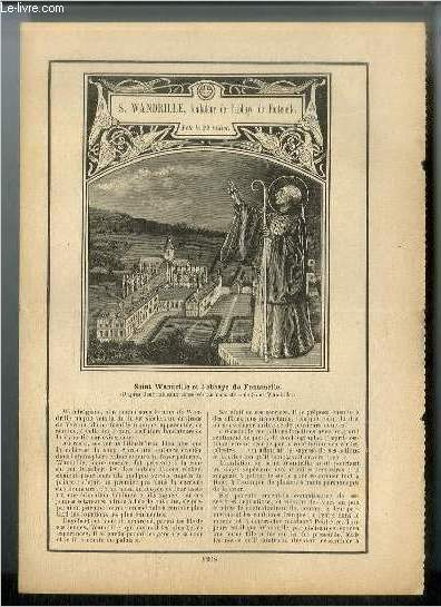 Vies des Saints n 1268 - S. Wandrille, fondateur de l'abbaye de Fontenelle - fte le 22 juillet