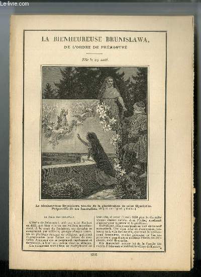 Vies des Saints n 1330 - La bienheureuse Brunislawa, de l'ordre de Prmontr - fte le 29 aot