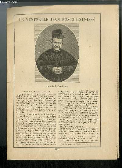 Vies des Saints n 1467 - Le vnrable Jean Bosco (1815-1888)