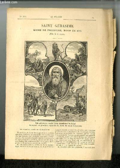 Vies des Saints n 1554 - Saint Gerasime, moine de Palestine, mort en 475 - fte le 5 mars