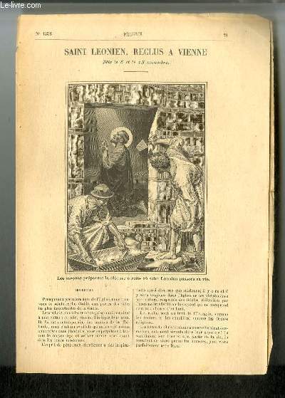 Vies des Saints n 1556 - Saint Leonien, reclus a Vienne - fte le 6 et le 13 novembre