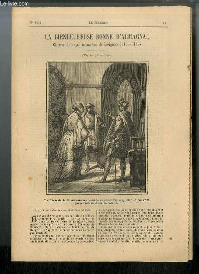 Vies des Saints n 1644 - La bienheureuse Bonne d'Armagnac, Clarisse du royal monastre de Lzignan (1439-1462) - fte le 26 octobre