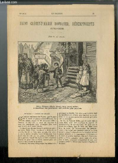 Vies des Saints n 1696 - Saint Clment-Marie Hofbauer, rdemptoriste (1751-1820) - fte le 15 mars