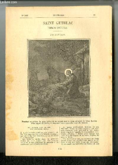 Vies des Saints n 1808 - Saint Guthlac, solitaire (667-714) - fte le 11 avril par C. de L.