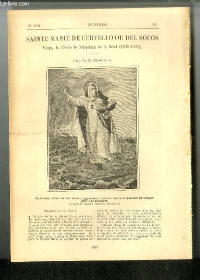 Vies des Saints n 1822 - Sainte Marie de Cervello ou Del Socos, vierge, de l'Ordre de Notre Dame de la Merci (1230-1290) - fte le 31 dcembre par C. de L.