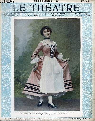 LE THEATRE N42 - Mlle Charlotte Wyns, de l'Opra Comique - rle de Rita - Princesse d'auberge.