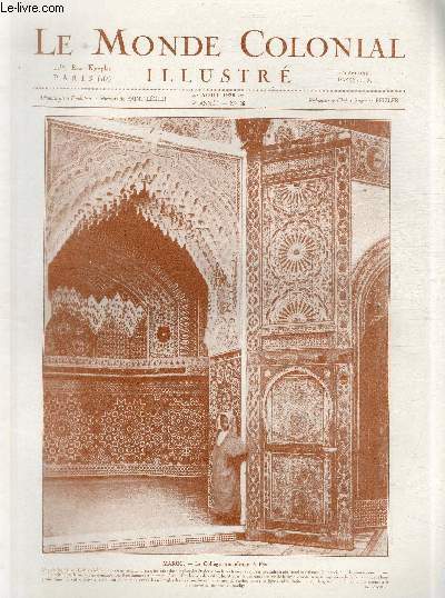 Le monde colonial illustr n 36 - Maroc : le collge musulman  Fs.