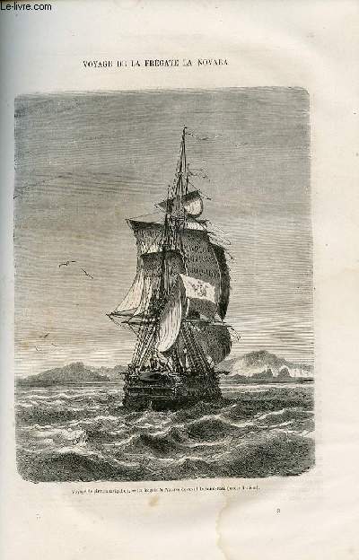 Le tour du monde - nouveau journal des voyages - livraison n003 - Voyage de circumnavigation de la frgate autrichienne La Novara (1857-1859).